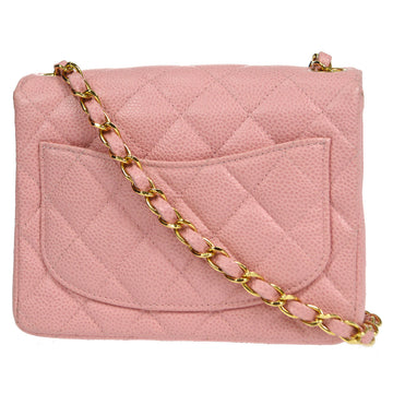 Chanel? 2004-2005 Classic Flap Mini Square 17 Pink Caviar 76897