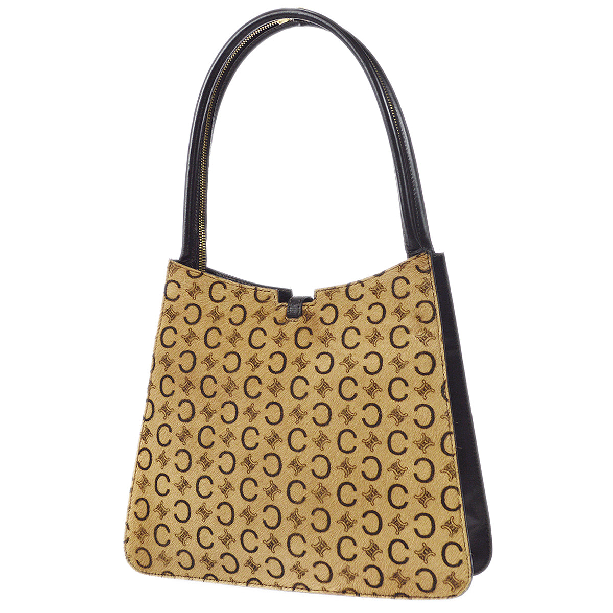 Celine C Macadam Handbag Beige Pony Hair 88047