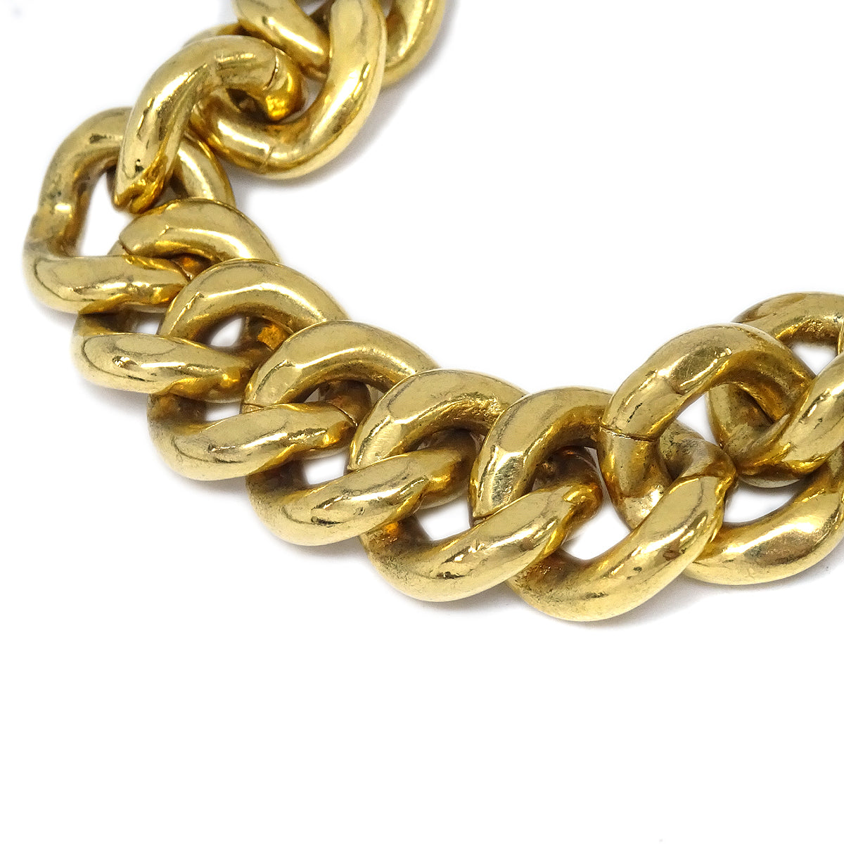 CHANEL 1996 Spring Turnlock Gold Chain Necklace 96P 87957