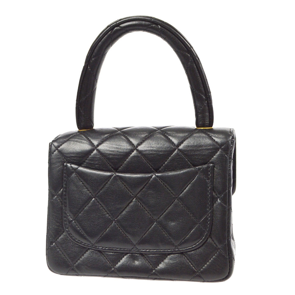 Chanel Classic Flap Micro HandBag Black Lambskin 97677