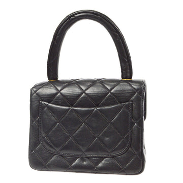 Chanel Classic Flap Micro HandBag Black Lambskin 97677