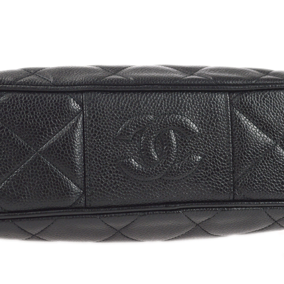 CHANEL 1996-1997 Camera Bag Large Black Caviar 97513