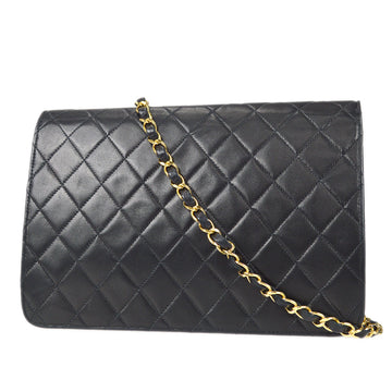 Chanel Classic Flap Chain Shoulder Bag Black Lambskin 68235