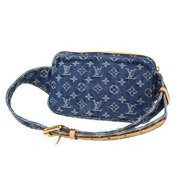 LOUIS VUITTON Bum Bag Waist Pouch Indigo Monogram Denim M95347 68407