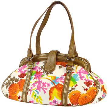 CHRISTIAN DIOR Flower HandBag Multicolor 78603