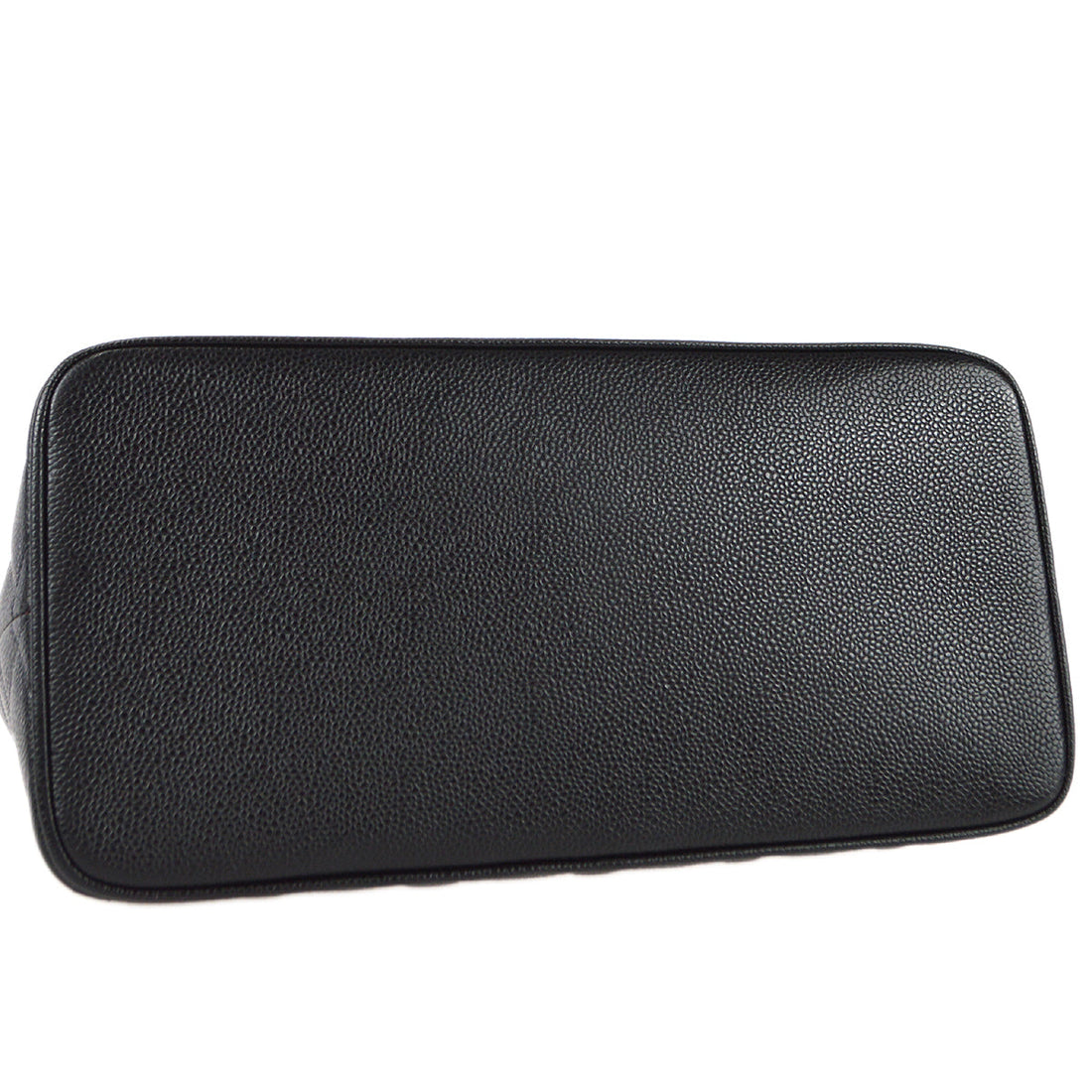 Chanel Medallion Quilted Tote HandBag Black Caviar 78342