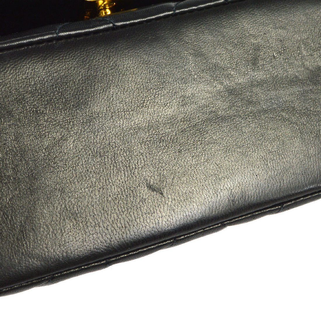 Chanel 1994-1996 Small Diana Chain Shoulder Bag Black Lambskin