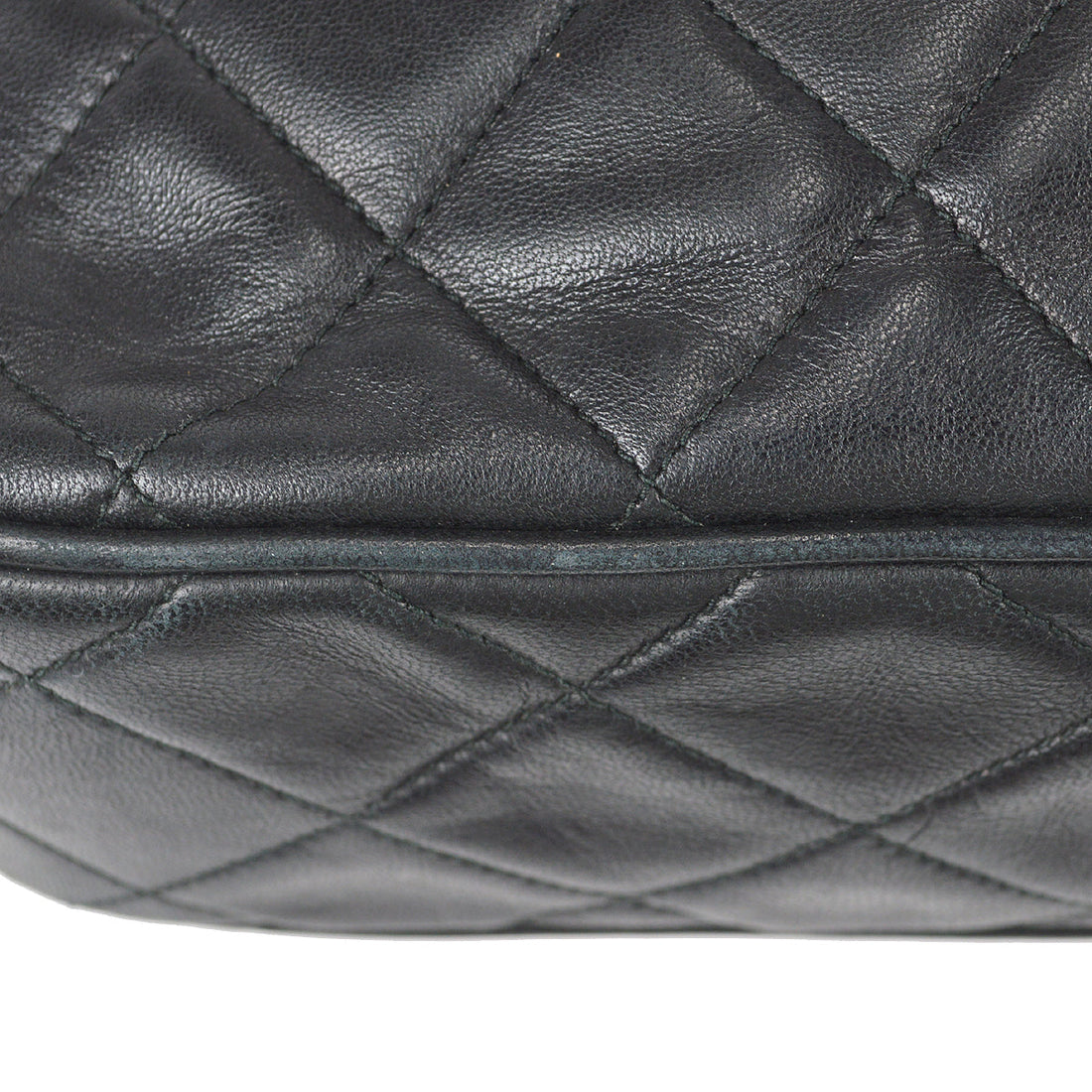 Chanel Chain Shoulder Bag Black Lambskin