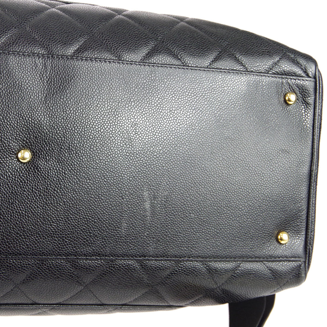 Chanel * 2003-2004 Bowling Bag 50 Black Caviar