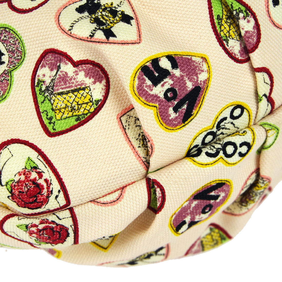 Chanel * 2005-2006 Valentine Chain Handbag Pink Canvas