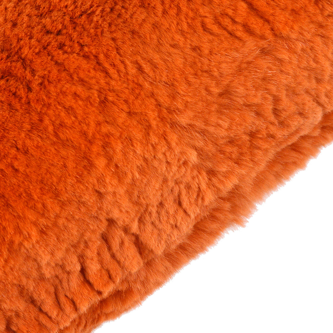 Chanel 2000-2001 Chain Shoulder Bag Orange Fur