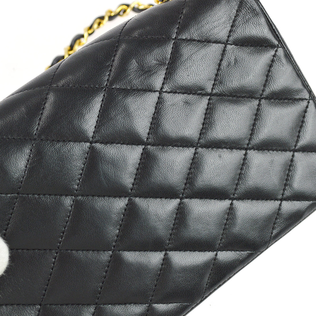 Chanel Chain Shoulder Bag Black Lambskin