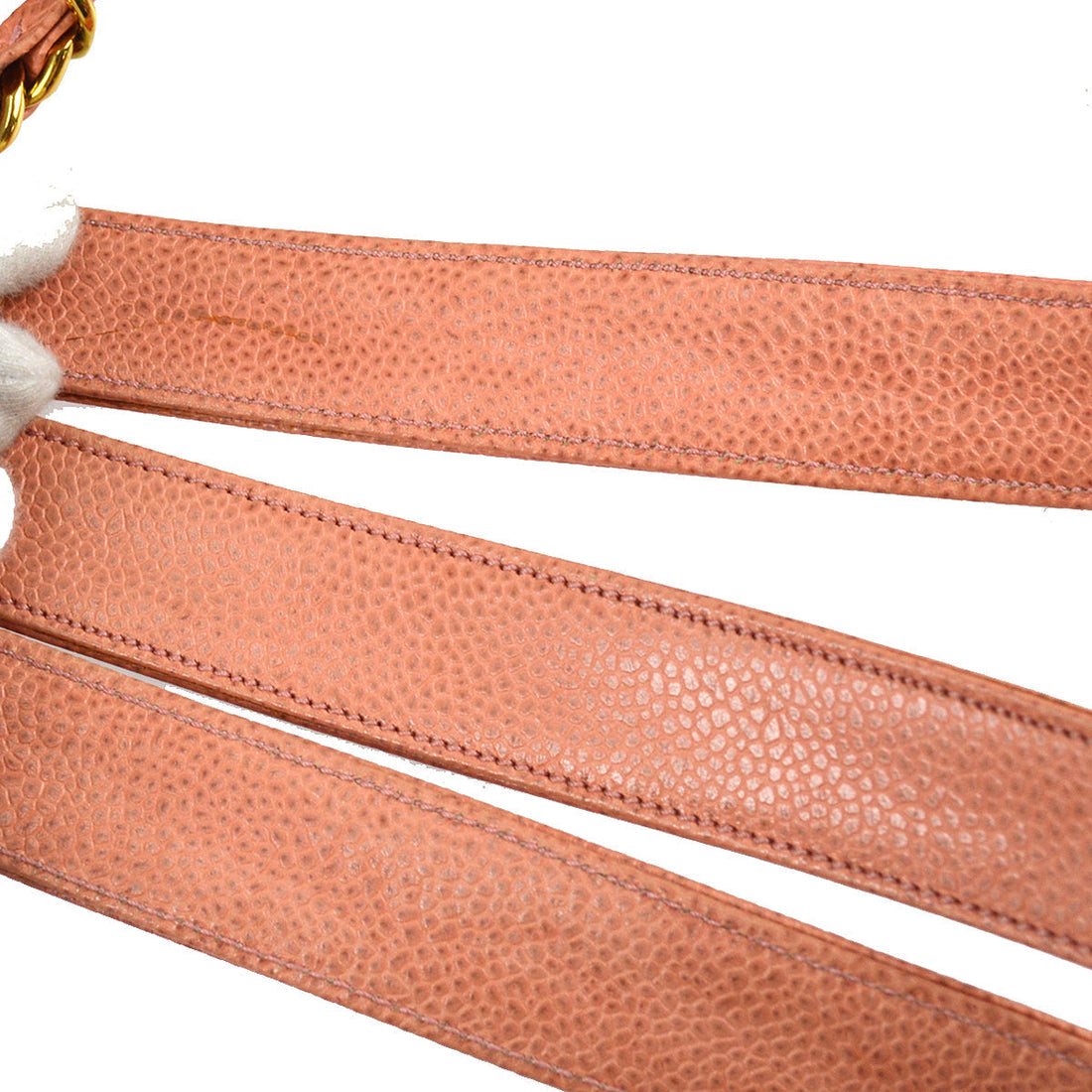 Chanel Chain Shoulder Tote Bag Pink Caviar