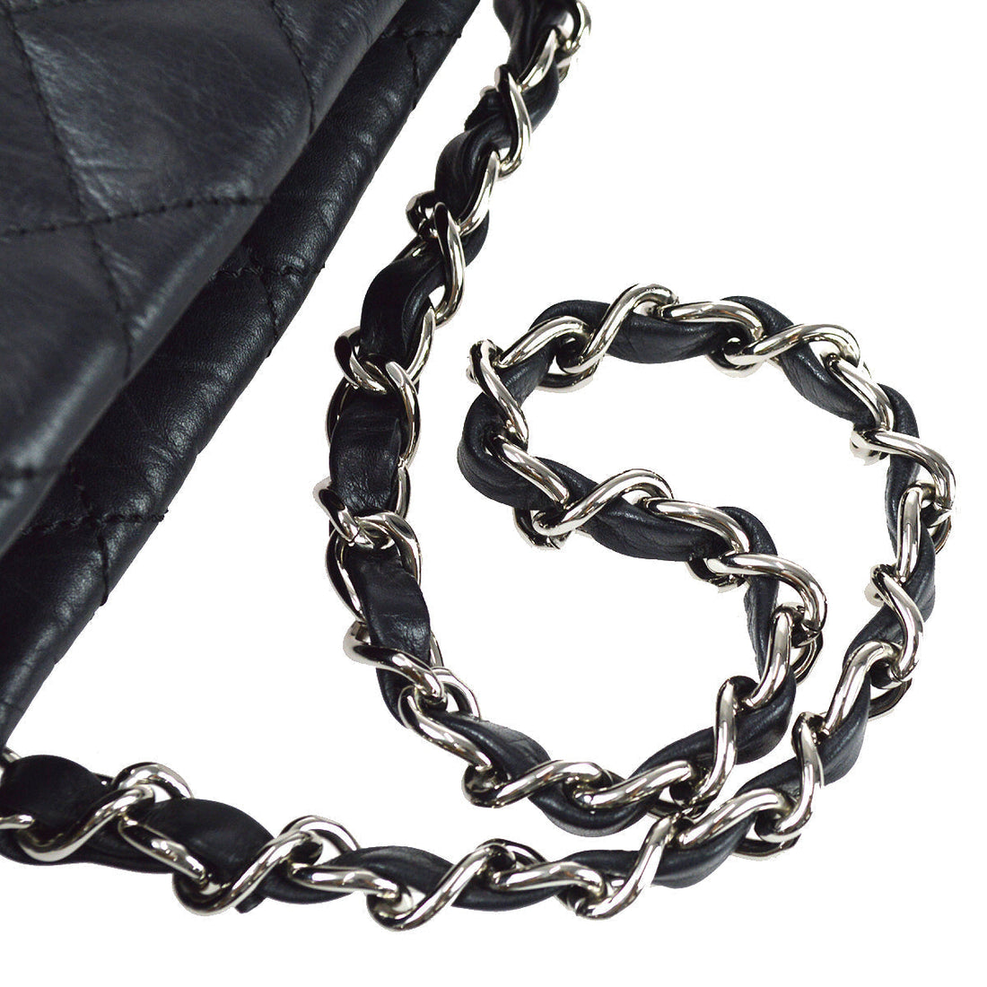 Chanel Cambon Ligne Tote Handbag Black Calfskin