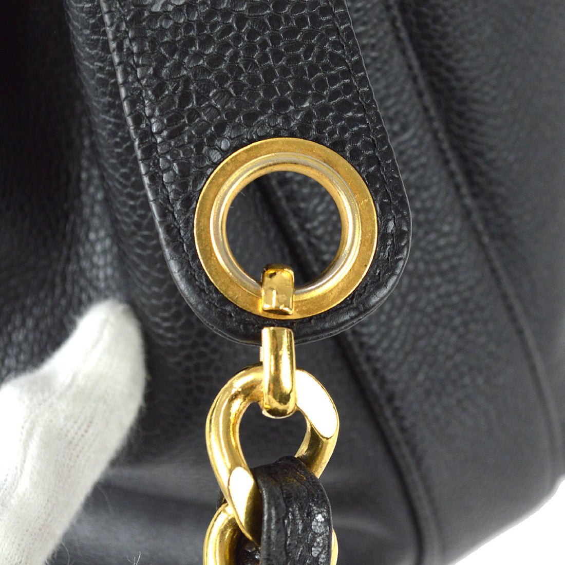 Chanel Bucket Shoulder Bag Black Caviar