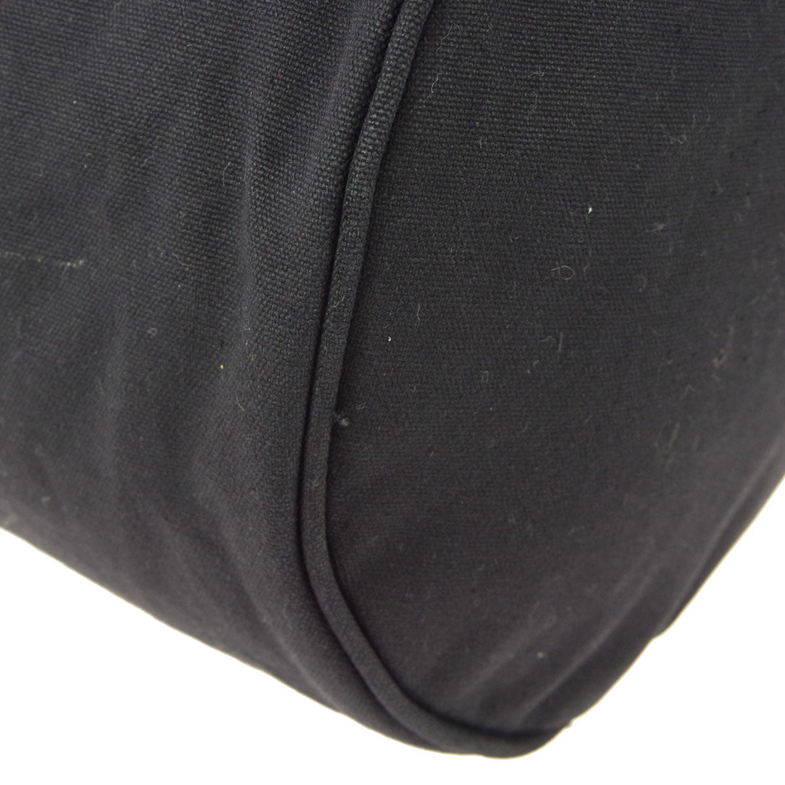 Chanel * Bucket Shoulder Pool Bag Black Canvas