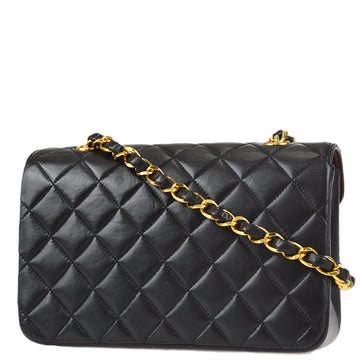 Chanel Chain Shoulder Bag Black Lambskin