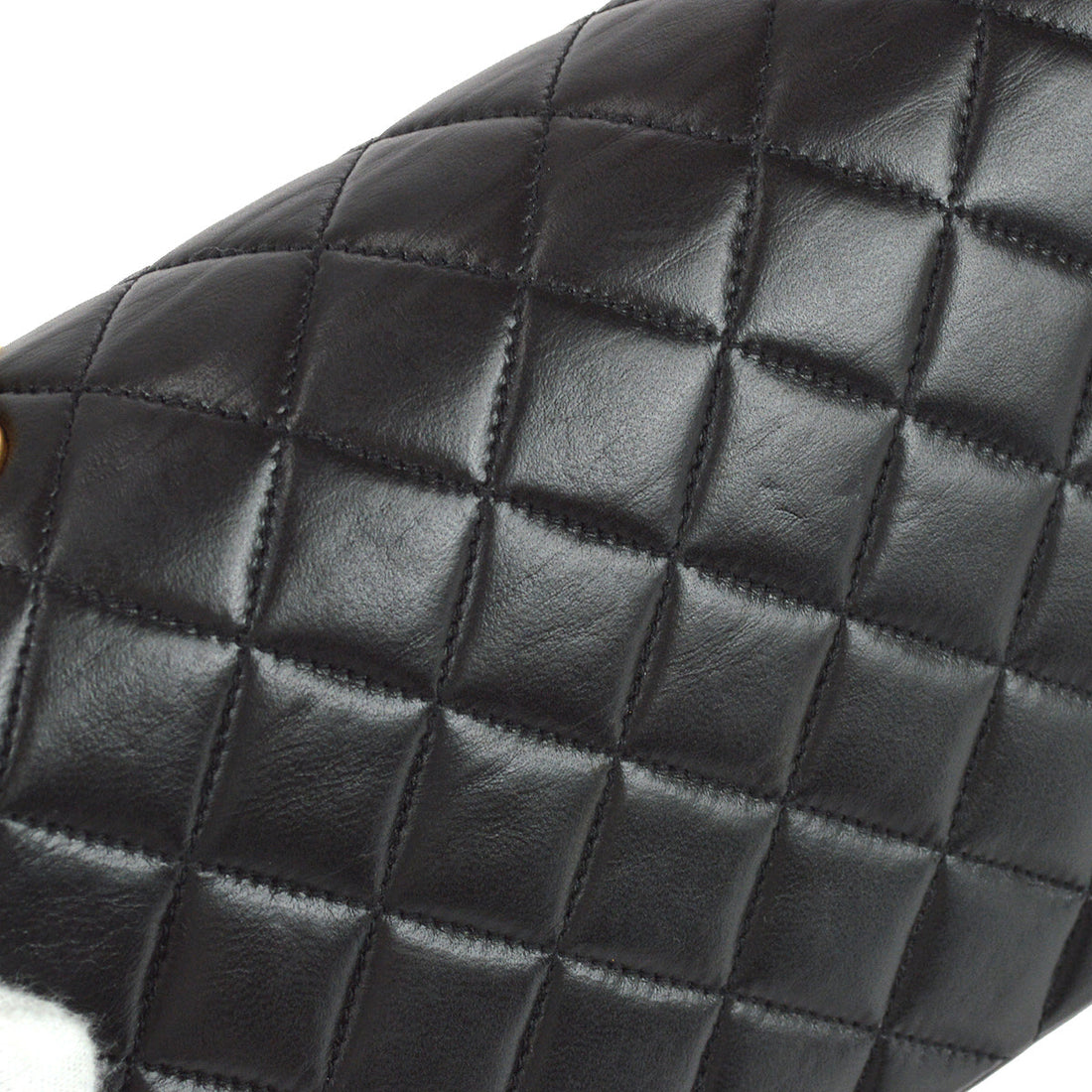 Chanel Chain Shoulder Bag Black Lambskin