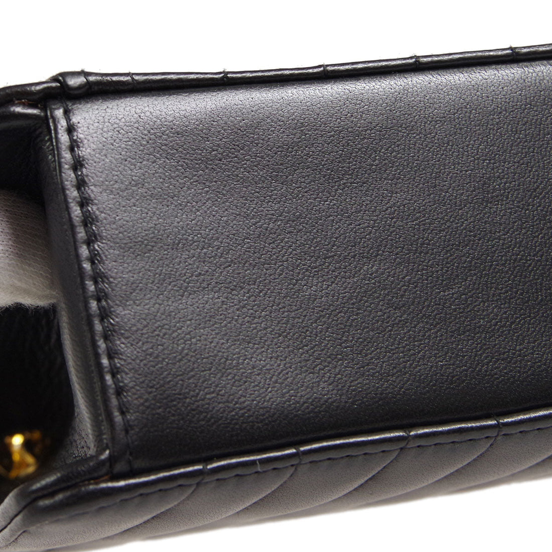 Chanel * Mademoiselle Chain Shoulder Bag Black Lambskin