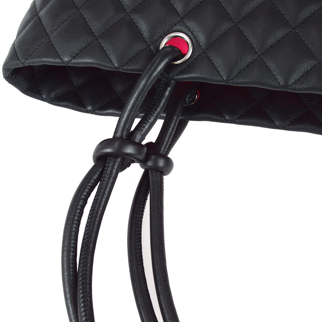 Chanel Cambon Ligne Tote Handbag Black Calfskin