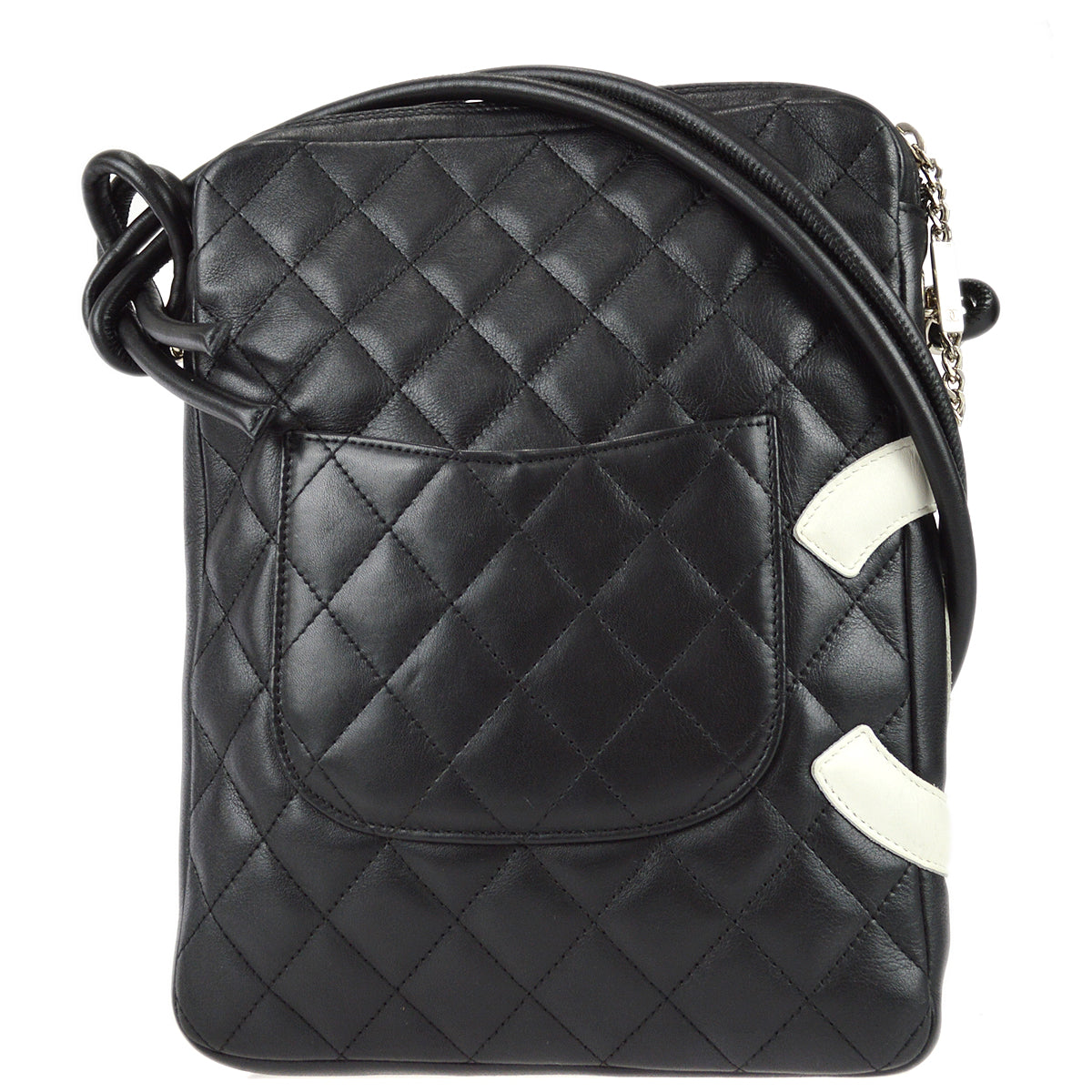 Chanel Cambon Ligne Shoulder Bag Black Calfskin