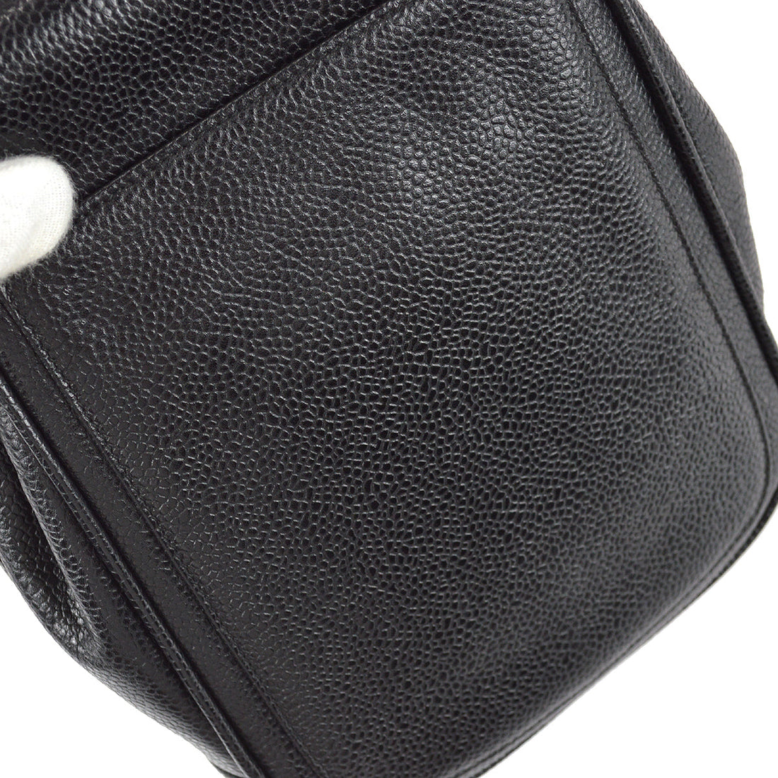 Chanel Chain Shoulder Bag Pouch Black Caviar