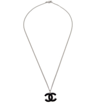 Chanel Silver Chain Necklace Pendant 06P