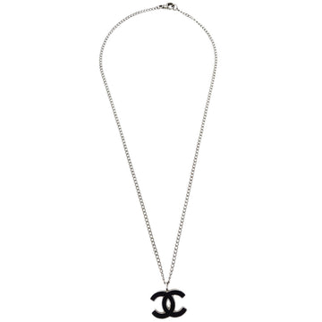 Chanel Silver Chain Necklace Pendant 04P