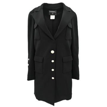 Chanel Single Breasted Jacket Black 07P #36