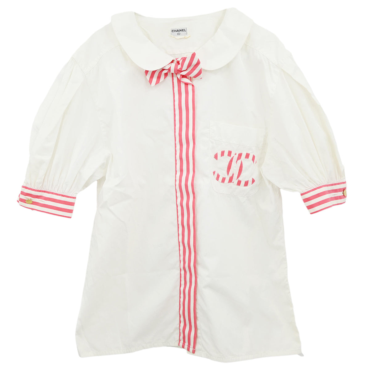 Chanel Short Sleeve Shirt White