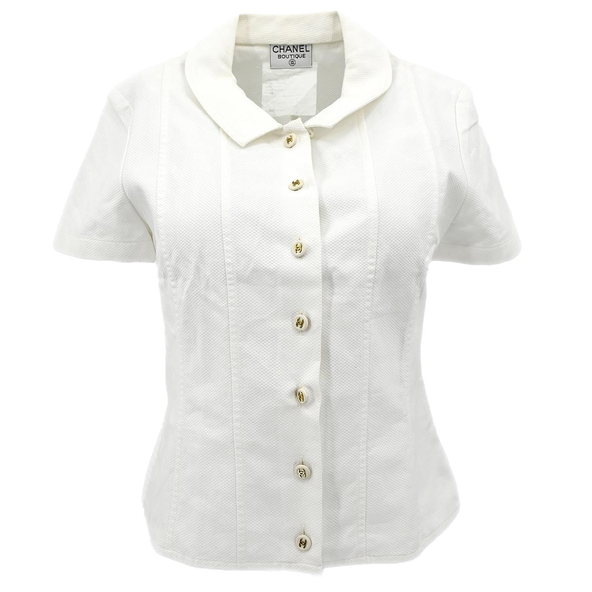 Chanel Short Sleeve Shirt White