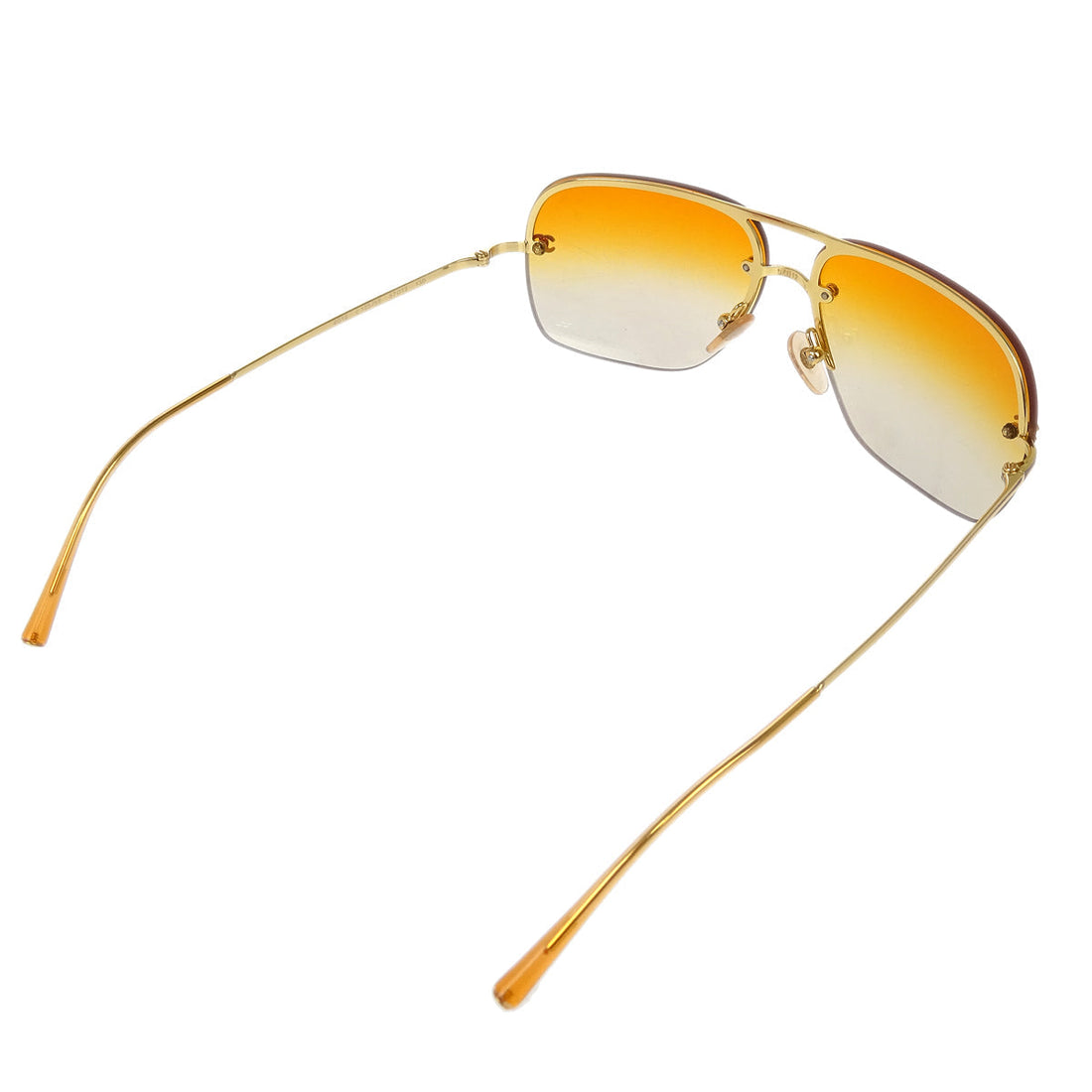 Chanel Sunglasses Eyewear Orange Small Good