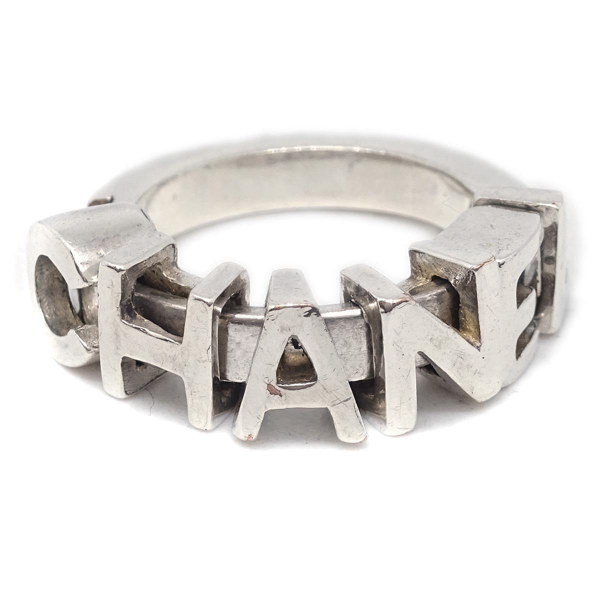 Chanel Ring Silver #53 #13 01A
