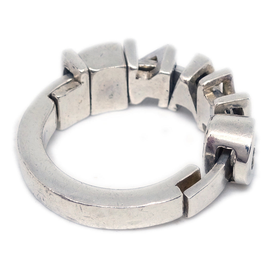 Chanel Ring Silver #53 #13 01A