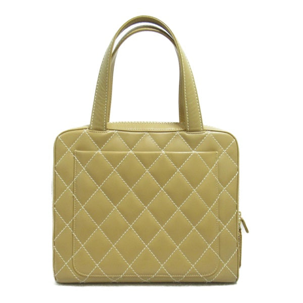 Chanel Wild Stitch Handbag Leather Handbag A14693 in Good condition
