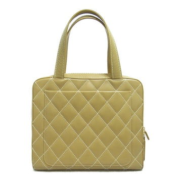 Chanel Wild Stitch Handbag Leather Handbag A14693 in Good condition