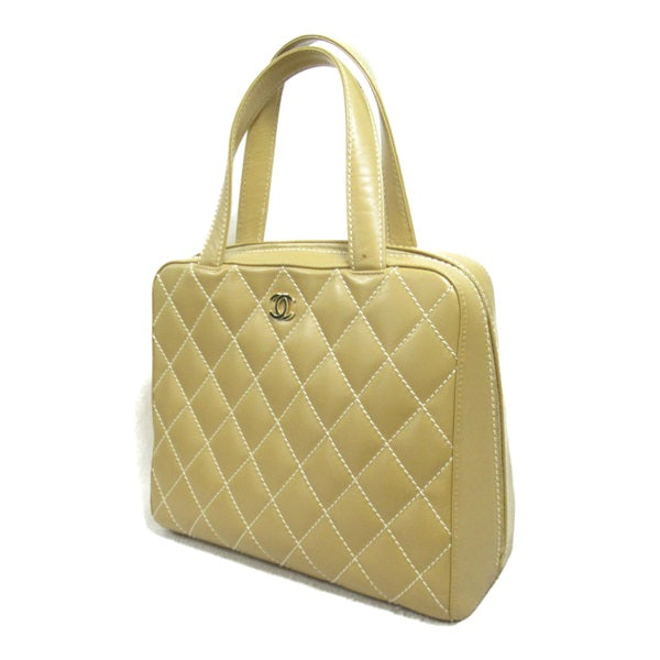 Chanel Wild Stitch Handbag Leather Handbag A14693 in Good condition