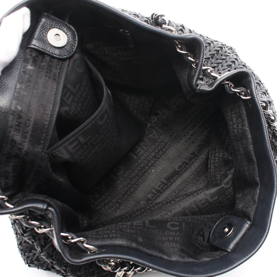 Chanel Caviar Chain Tote Bag  Leather Shoulder Bag in Good condition