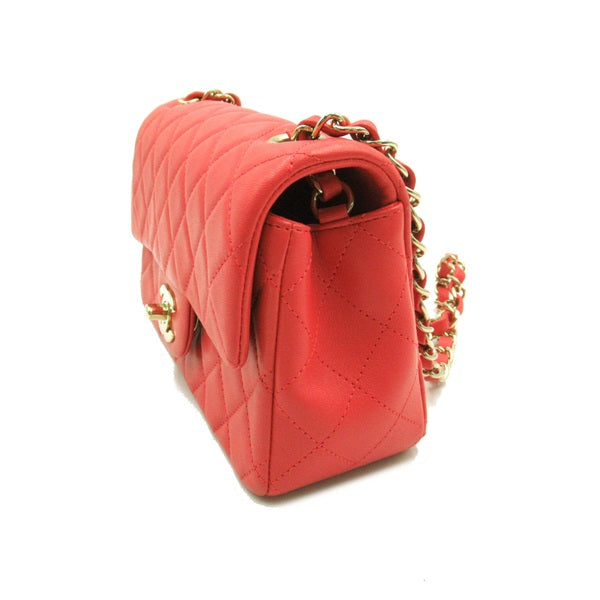 Chanel CC Mini Classic Square Single Flap Leather Crossbody Bag A69900 in Good condition