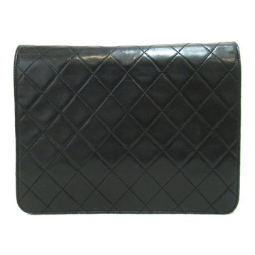 Chanel Quilted Leather Single Flap Bag Leather Crossbody Bag in Good condition
