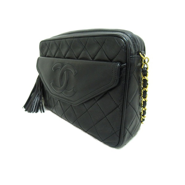 Chanel Quilted CC Camera Bag Leather Crossbody Bag in Good condition