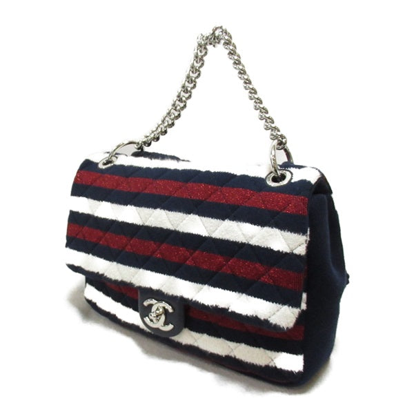 Chanel CC Jersey Rope Flap Bag  Cotton Crossbody Bag in Excellent condition