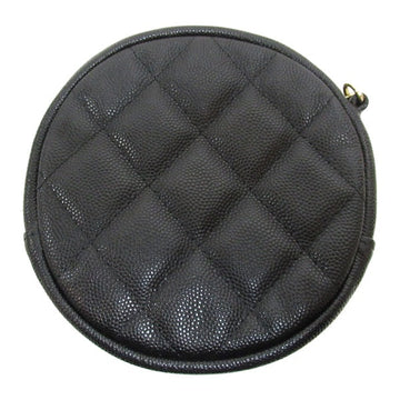 CC Caviar Round Clutch Bag - '10s