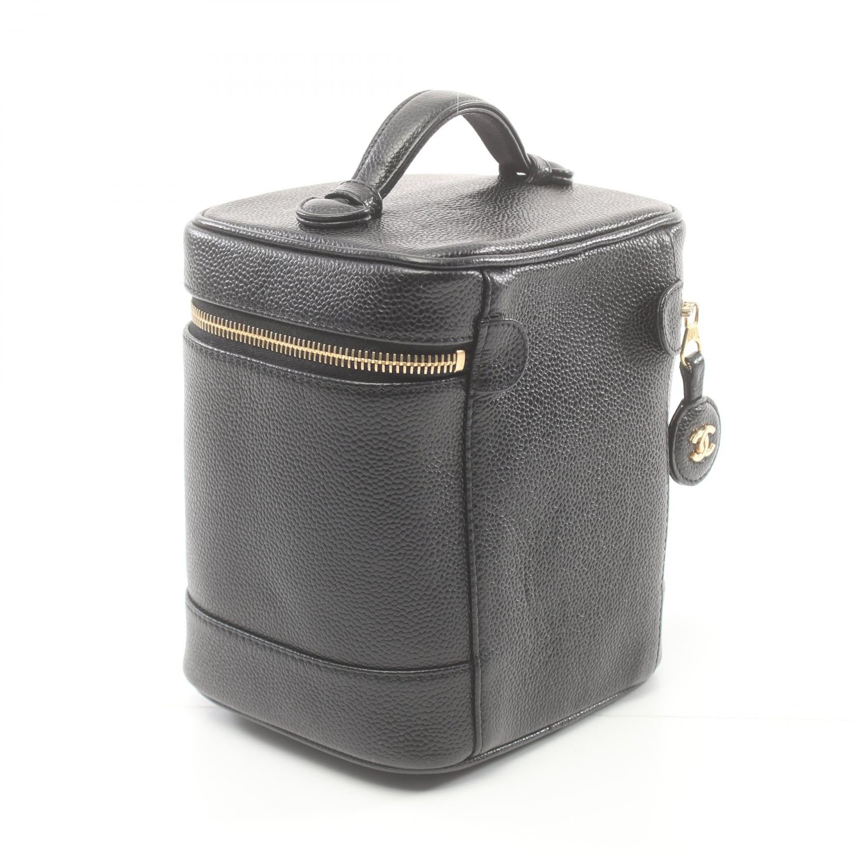 Chanel Vanity Bag Leather Vanity Bag A01998 in Good condition