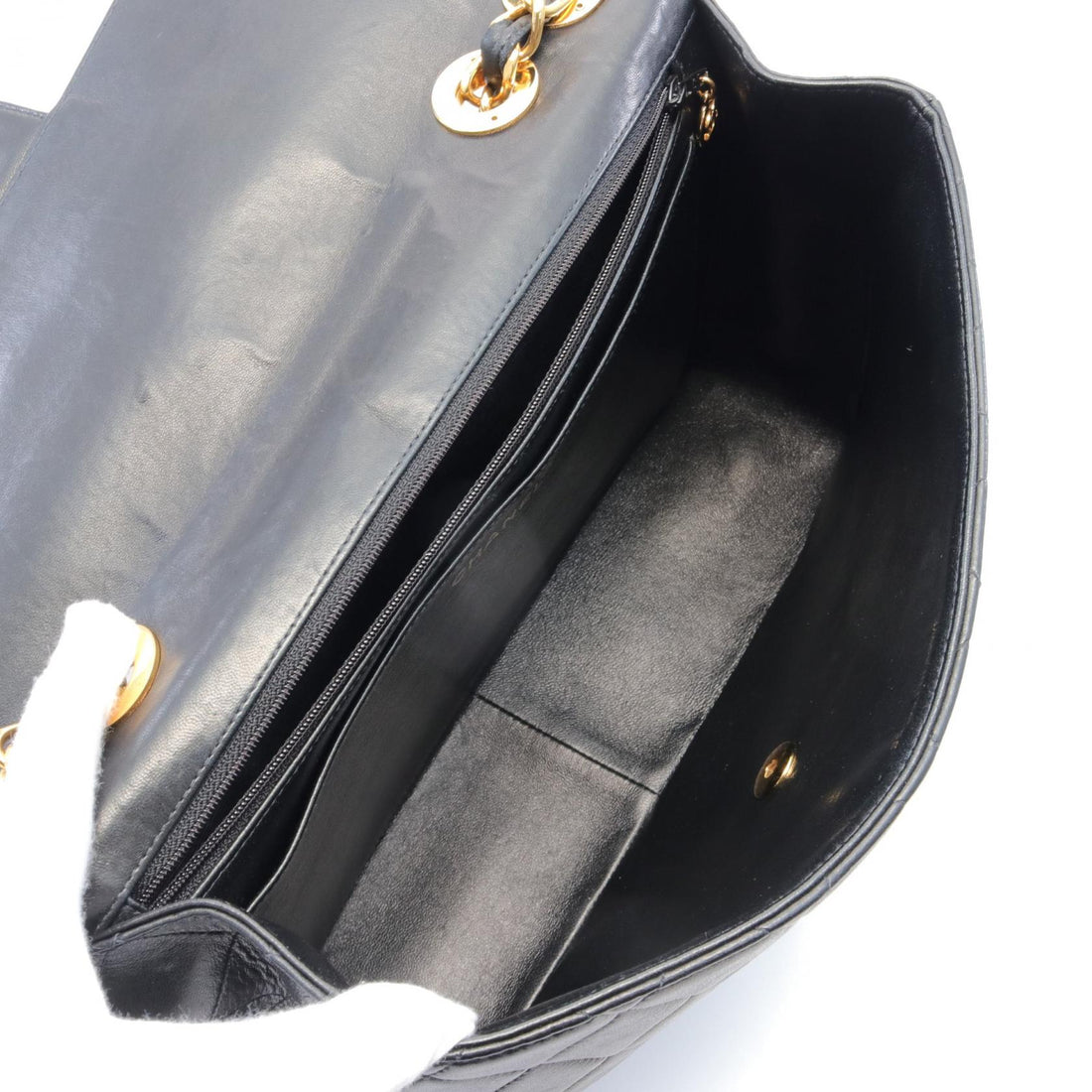 Chanel Jumbo Matelasse Single Flap Shoulder Bag Leather Shoulder Bag 4455407 in Good condition