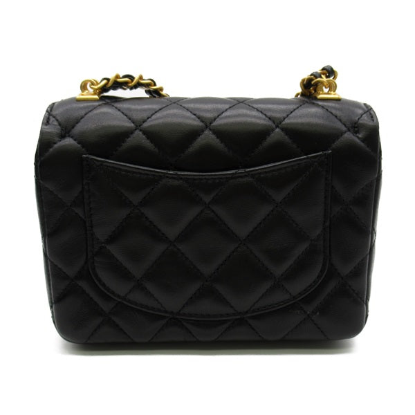 Chanel Mini Square Classic Single Flap Bag Leather Crossbody Bag AS3442 in Excellent condition