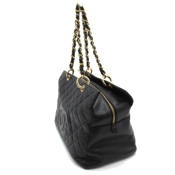 Chanel CC Caviar Shopping Tote Leather Tote Bag in Excellent condition