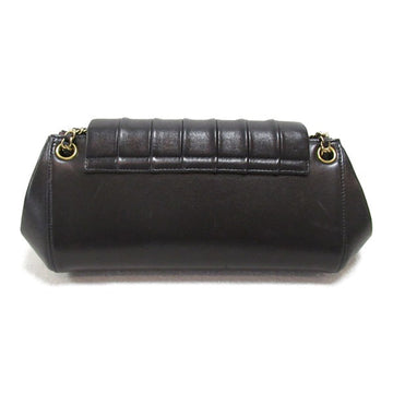 Chanel Mademoiselle Accordion Flap Bag Leather Shoulder Bag in Excellent condition