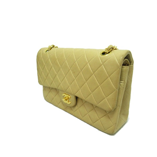 Chanel Medium Classic Double Flap Bag Leather Crossbody Bag in Fair condition