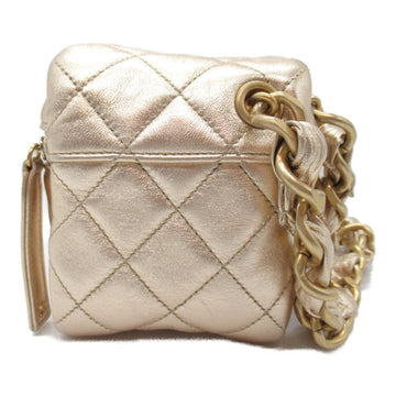 Chanel VAnity Pouch with Chain Leather Vanity Bag AP2803 in Good condition